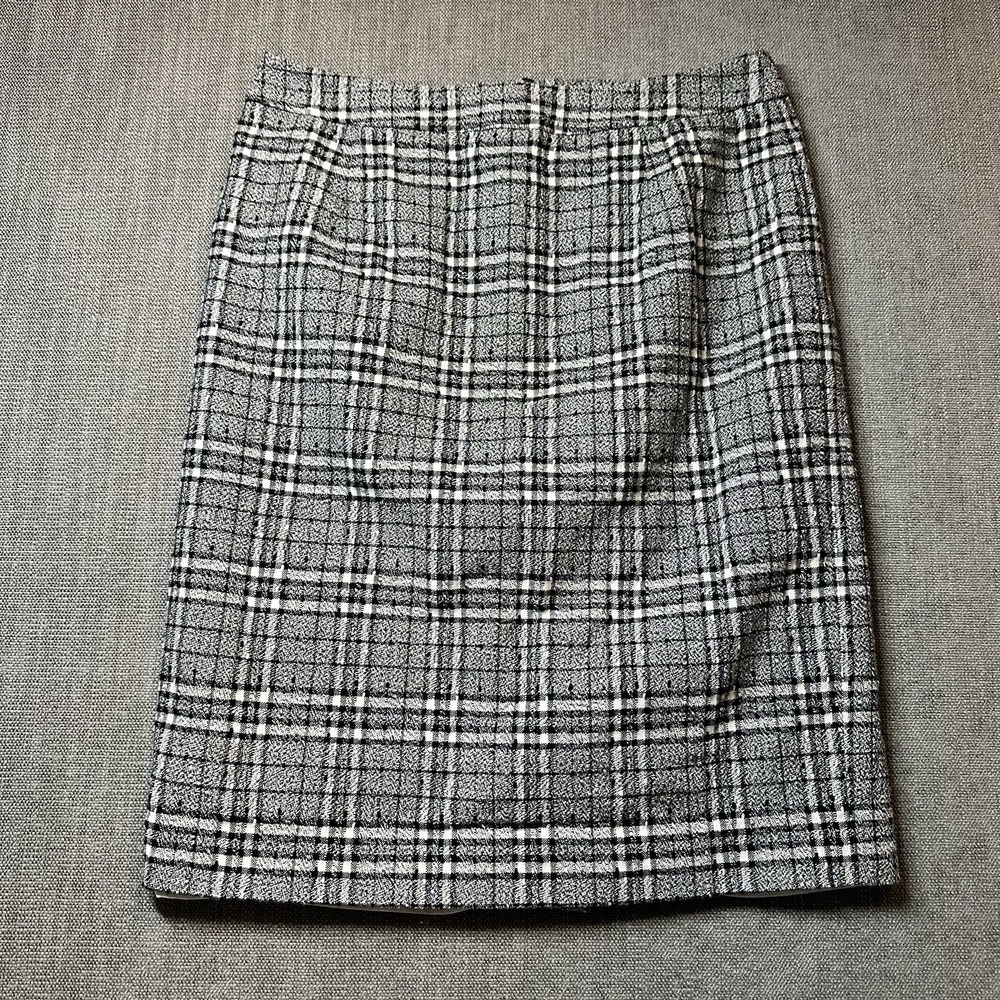Pendleton Wool Skirt Women's Size 10 Gray Button Slip Lined‎ Casual Comfort
